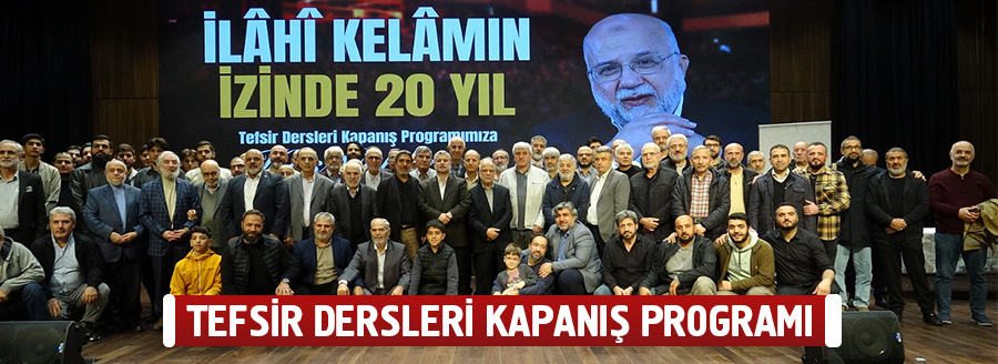 tefsir dersleri kapanış programı 1