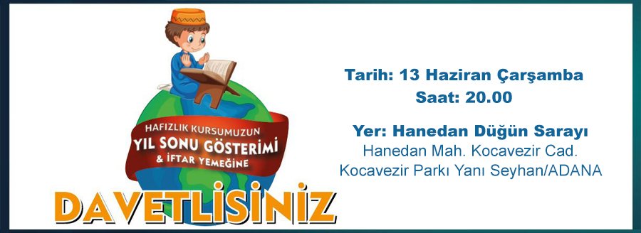 HAFIZLIK KURSU YILSONU GÖSTERİMİ