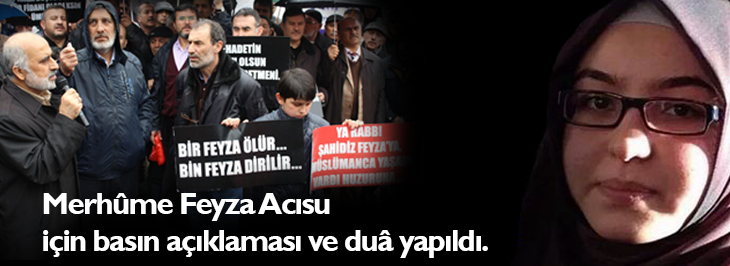 Feyza Acısu için basın açıklaması