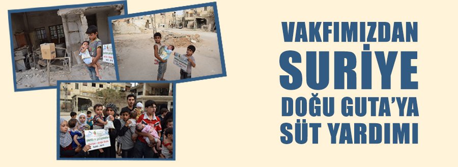 VAKFIMIZDAN SÜT YARDIMI
