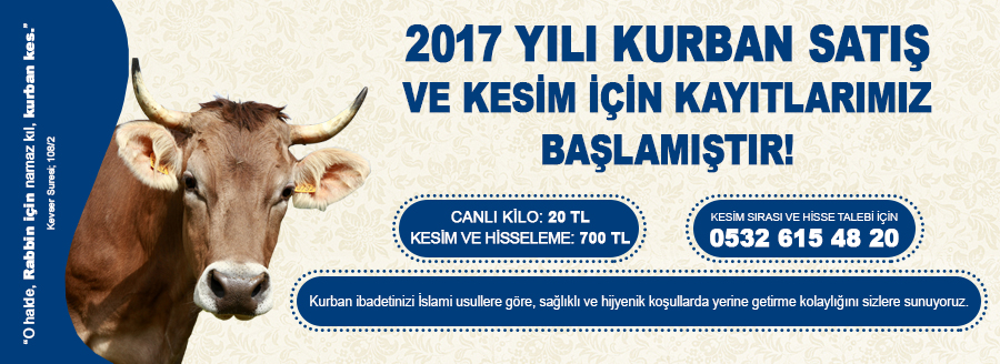 2017 YILI KURBAN ORGANİZASYONU