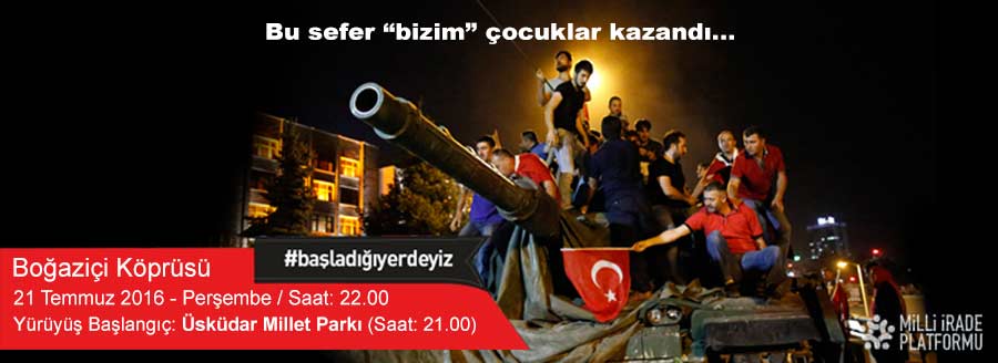 DARBE GİRİŞİMİ PROTESTO EDİLİYOR