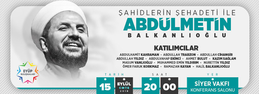 ABDULMETİN HOCA İÇİN ANMA PROGRAMI